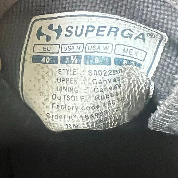 Superga Woman’s Faded Gray Classic Canvas Sneakers- Size 9 - Picture 7 of 10